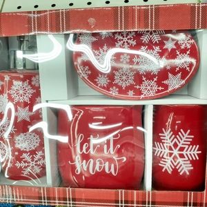 4 piece bathroom set seasonal item